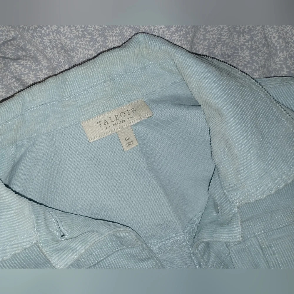 Talbot's Corduroy Baby Blue Jacket - Picture 6 of 6